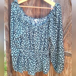 Nine West Nwt Ladies Floral Blouse